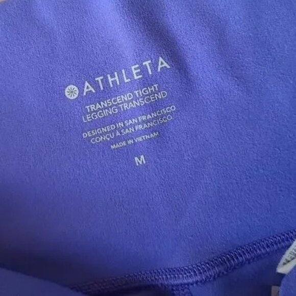 ATHLETA Transcend Tight Vibrant Blue/Purple Athletic Leggings Size Medium - Picture 9 of 10